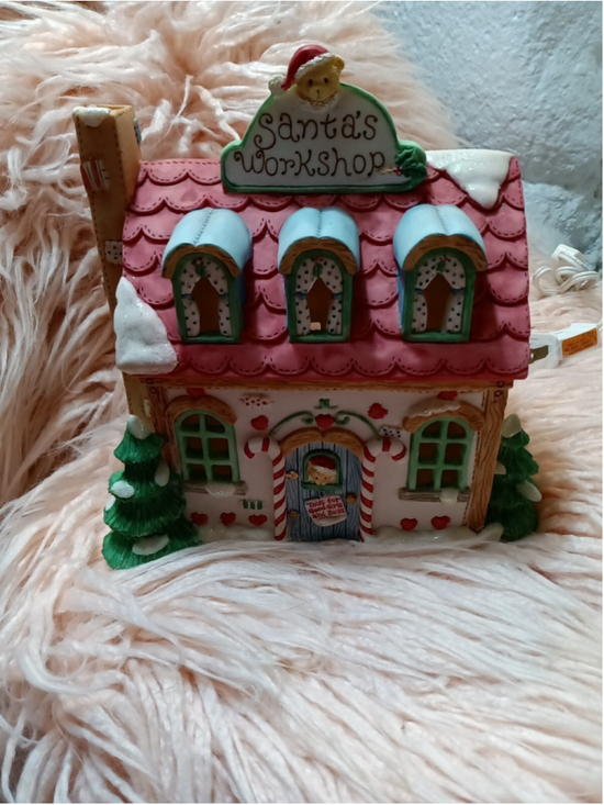 Unbranded Other - Santa's Workshop Lighted Santa's House Toys For Good Girls & Boys Christmas Tree